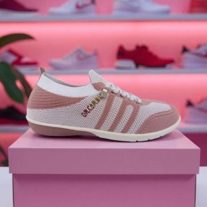 Dr. CareLite Knit Comfort Walker - Dusty Rose/White